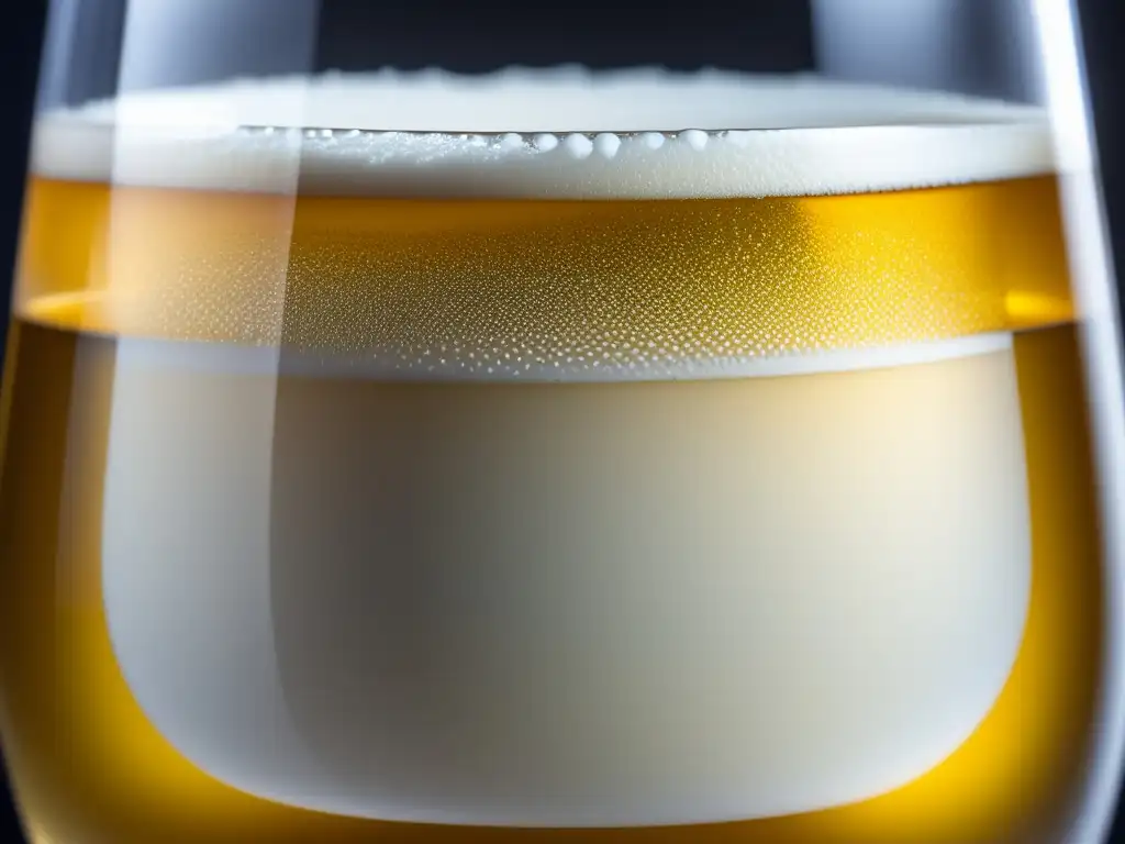 Detalle de una exquisita cerveza japonesa de arroz: Asahi Super Dry lager