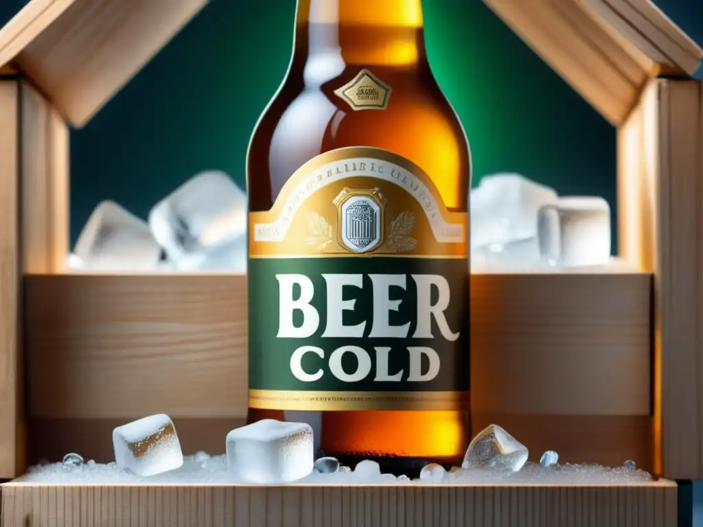 Cervezas de guarda en caja de hielo, frescura y detalles