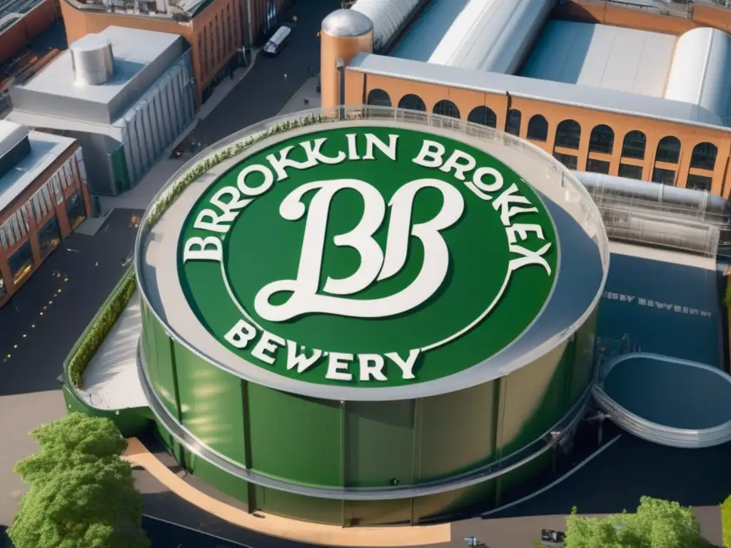 Imagen de la nueva cervecería de Brooklyn Brewery en Londres, con moderno diseño arquitectónico y rodeada de vibrante ambiente urbano