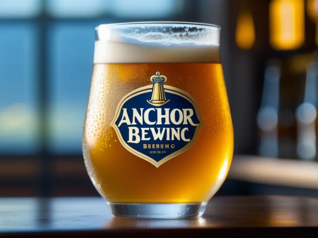 Cerveza artesanal de Anchor Brewing con la firma de Fritz Maytag