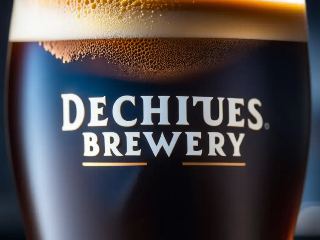 Cerveza Deschutes Brewery: cerveza Abyss, rica y oscura, con capas de chocolate, café y malta tostada