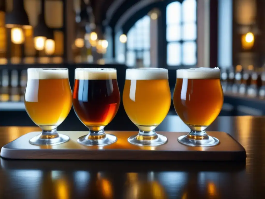 Degustación de cerveza en In de Wildeman, uno de los mejores bares en Ámsterdam