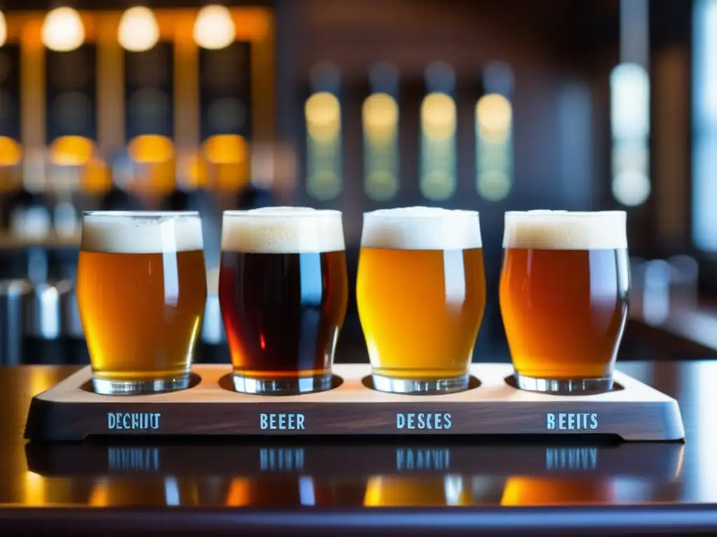 Vuelo de cervezas en Deschutes Brewery Portland Public House - Bares en Portland