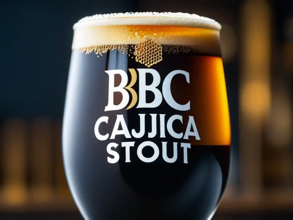 Cerveza BBC Cajica Honey stout - Intenso color oscuro, espuma cremosa y auténtico sabor a café de montaña