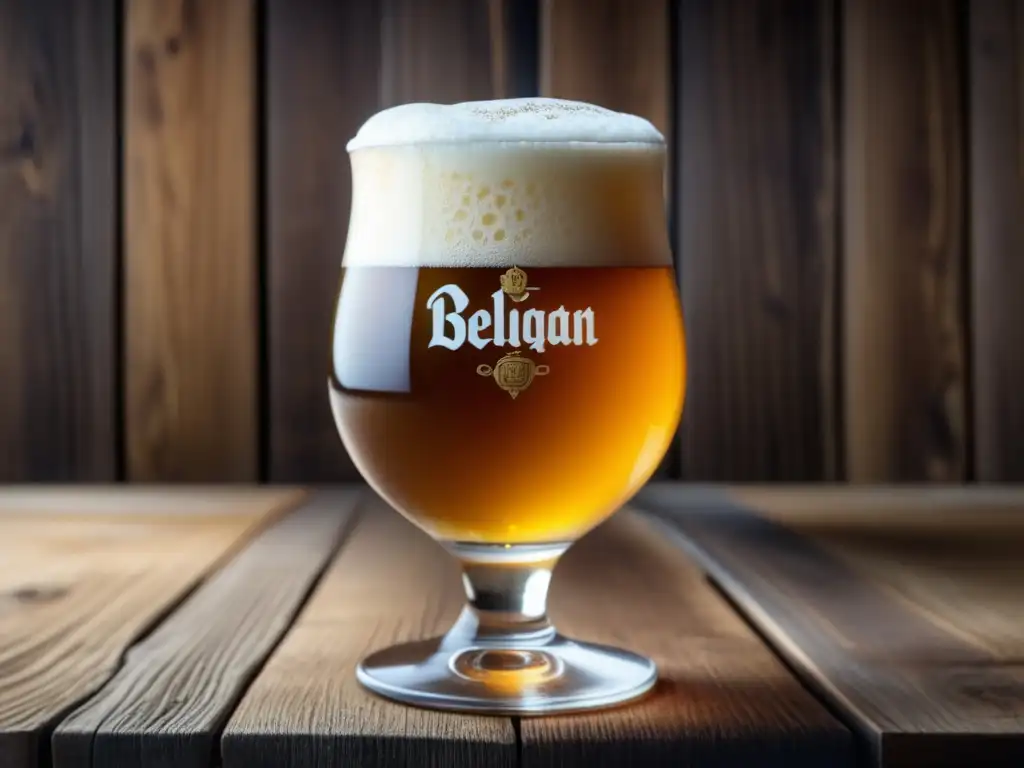 Experiencia cervecera en Bélgica: Ruta por Bélgica con cerveza ámbar, espuma cremosa y barriles tradicionales