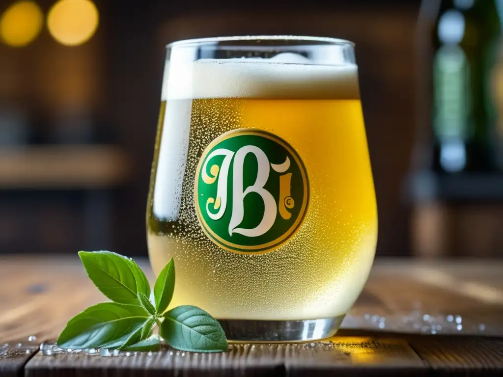 Saison de Verano: Cerveza Brooklyn Brewery Sorachi Ace en vaso helado con limon verbena