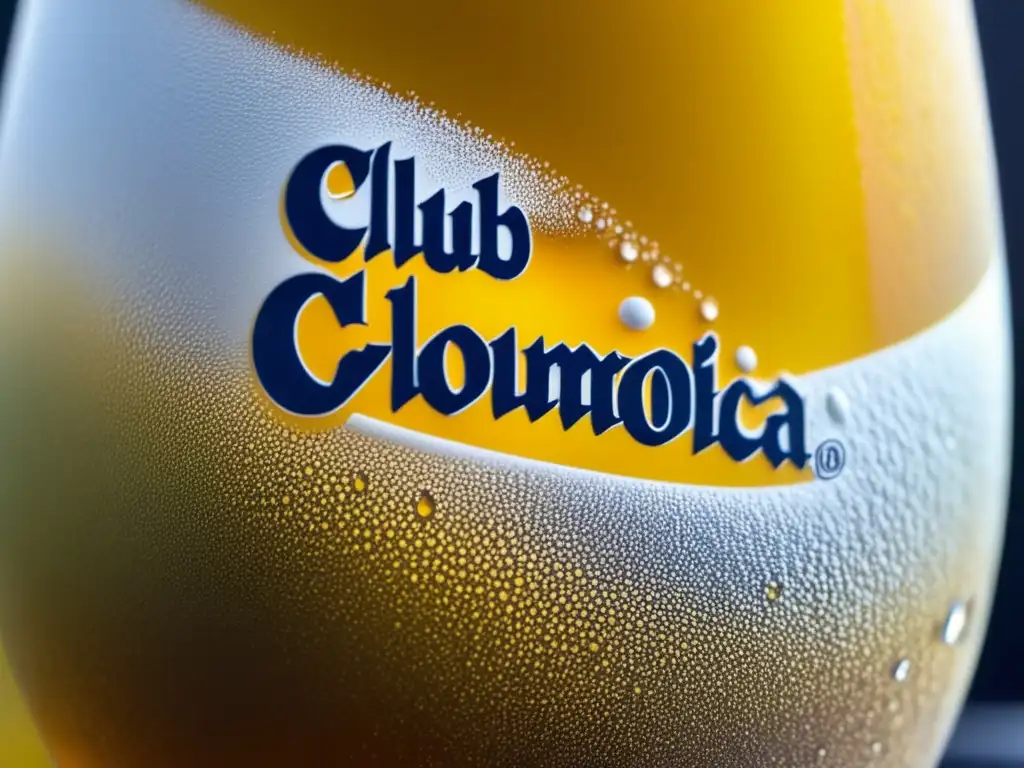 Cerveza Club Colombia: vistosa, espumosa, dorada