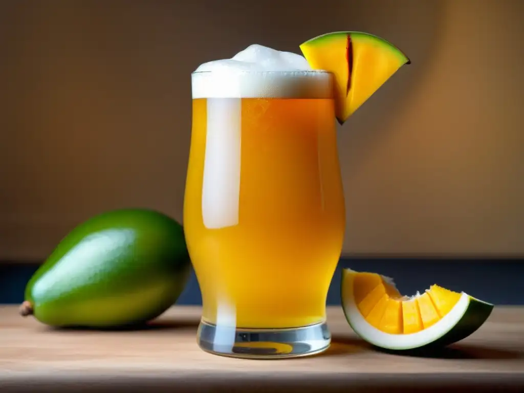 Cerveza de mango y chile con libro ingredientes cerveza