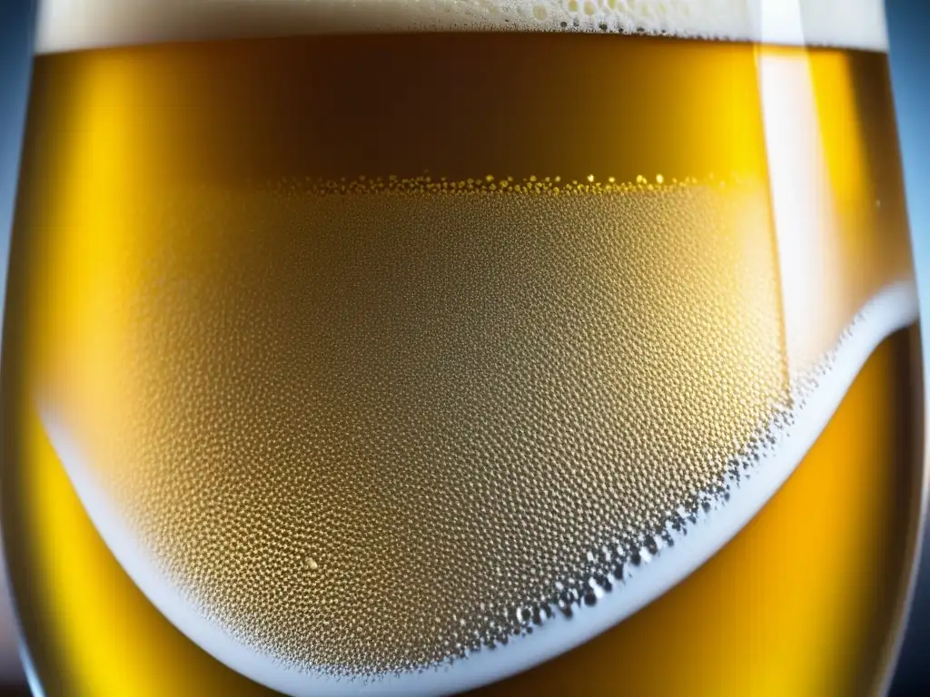 El Alma de la Cerveza en una imagen de cerveza dorada, burbujeante y refrescante, con detalles precisos y un toque artesanal