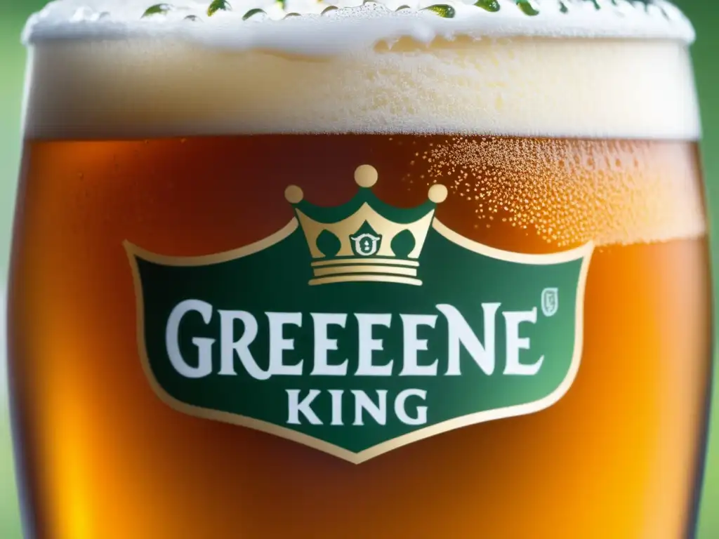 Greene King IPA, cerveza ámbar vibrante con condensación brillante y espuma cremosa - India Pale Ale