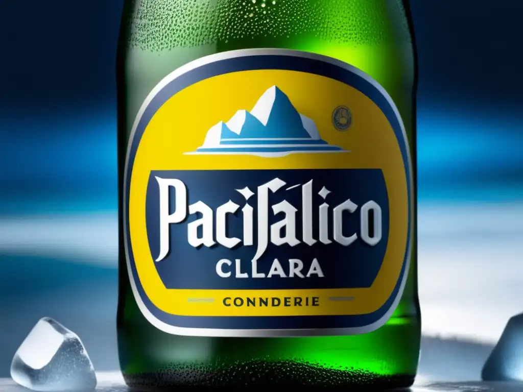 Cerveza Mazatlán Pacifico Clara Lager en hielo, refrescante y de calidad