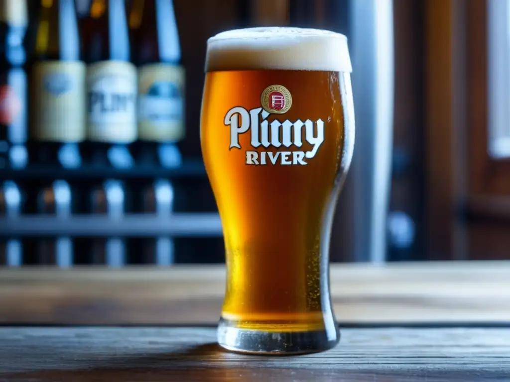 Cerveza Pliny the Elder con detalle de Vinnie Cilurzo -