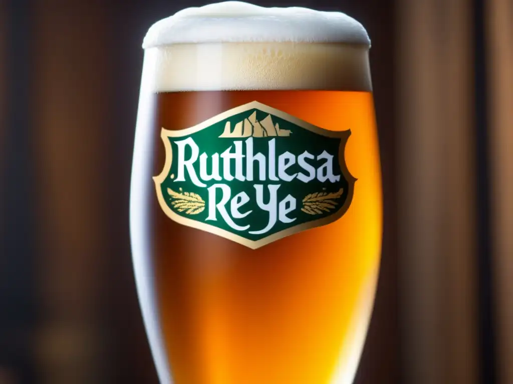 Cerveza Sierra Nevada Ruthless Rye IPA - Rye Ale con tonos dorados y espuma blanca