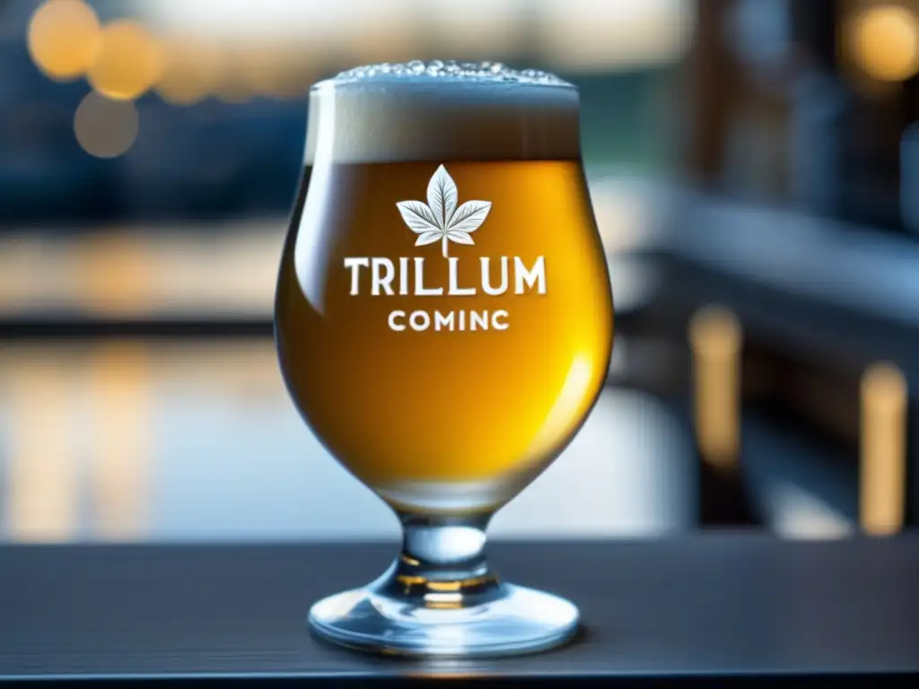 Trillium Brewing Company: Detalles de vidrio de cerveza, artesanía y pasión-