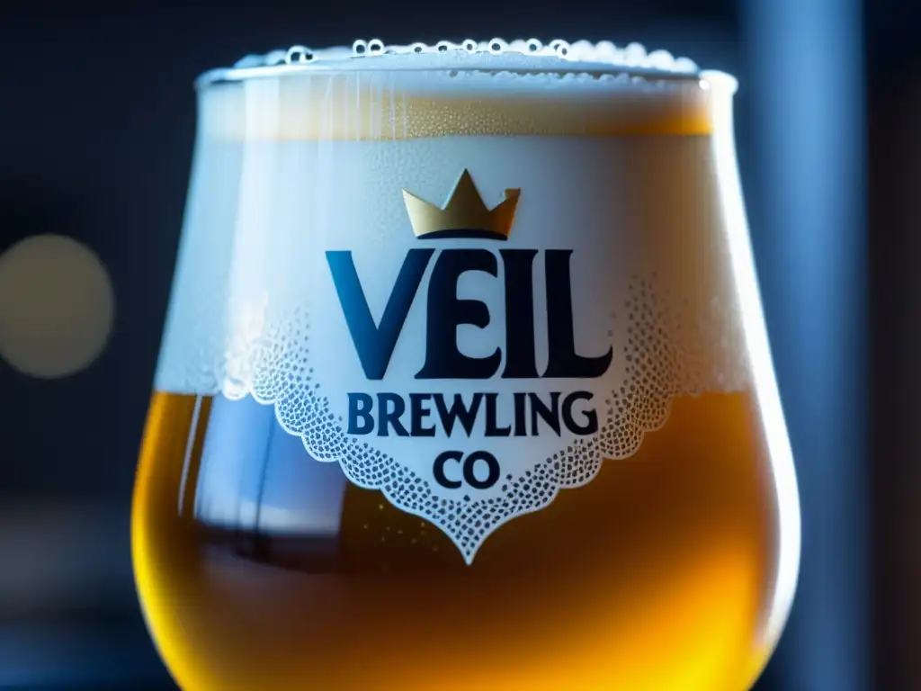 Una imagen impactante de una cerveza de la marca Veil Brewing Co