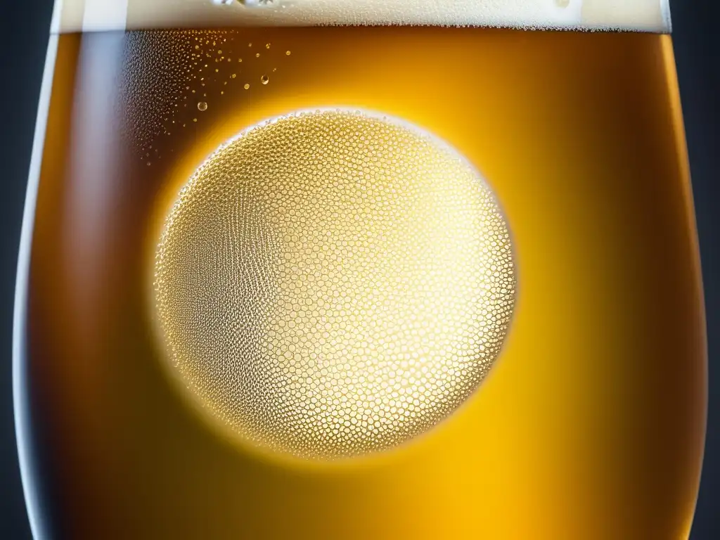 Cerveza Mexicana Lager refrescante en vaso, con color dorado vibrante, carbonatación y detalles nítidos