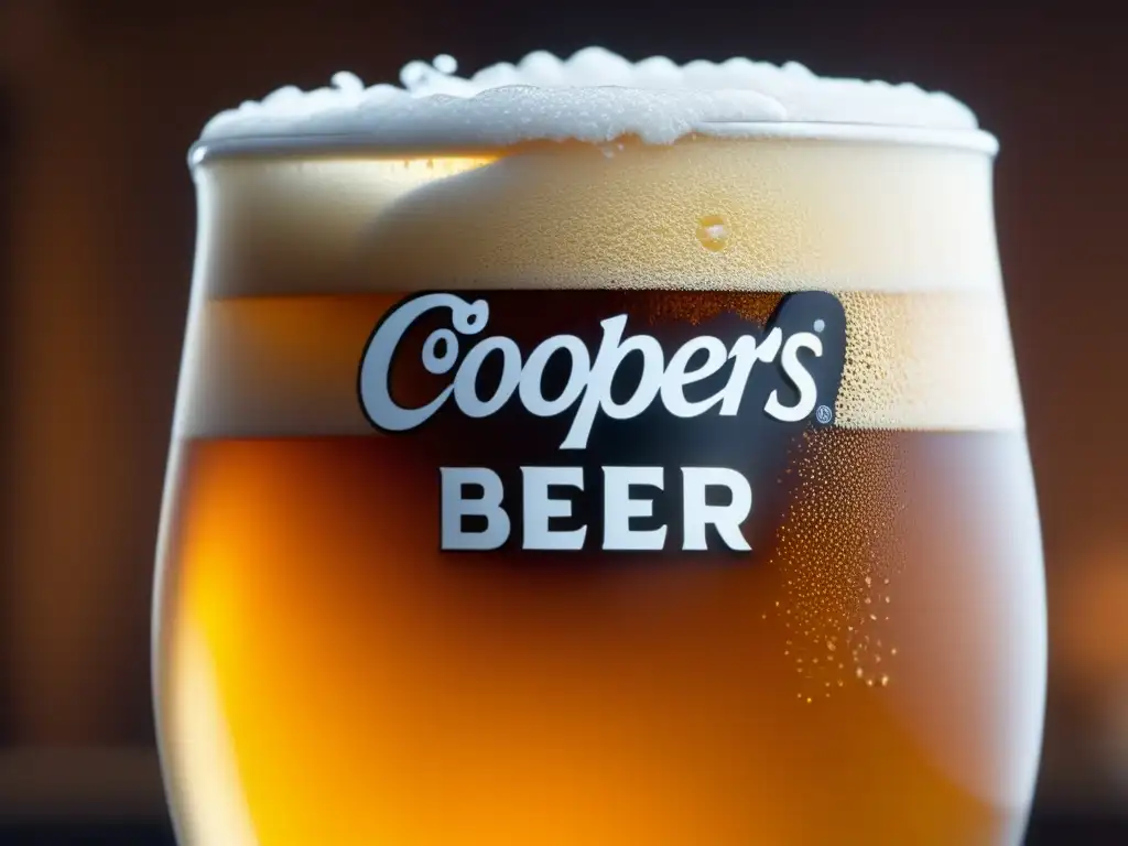 Cerveza Coopers: espuma dorada, fresca y elegante