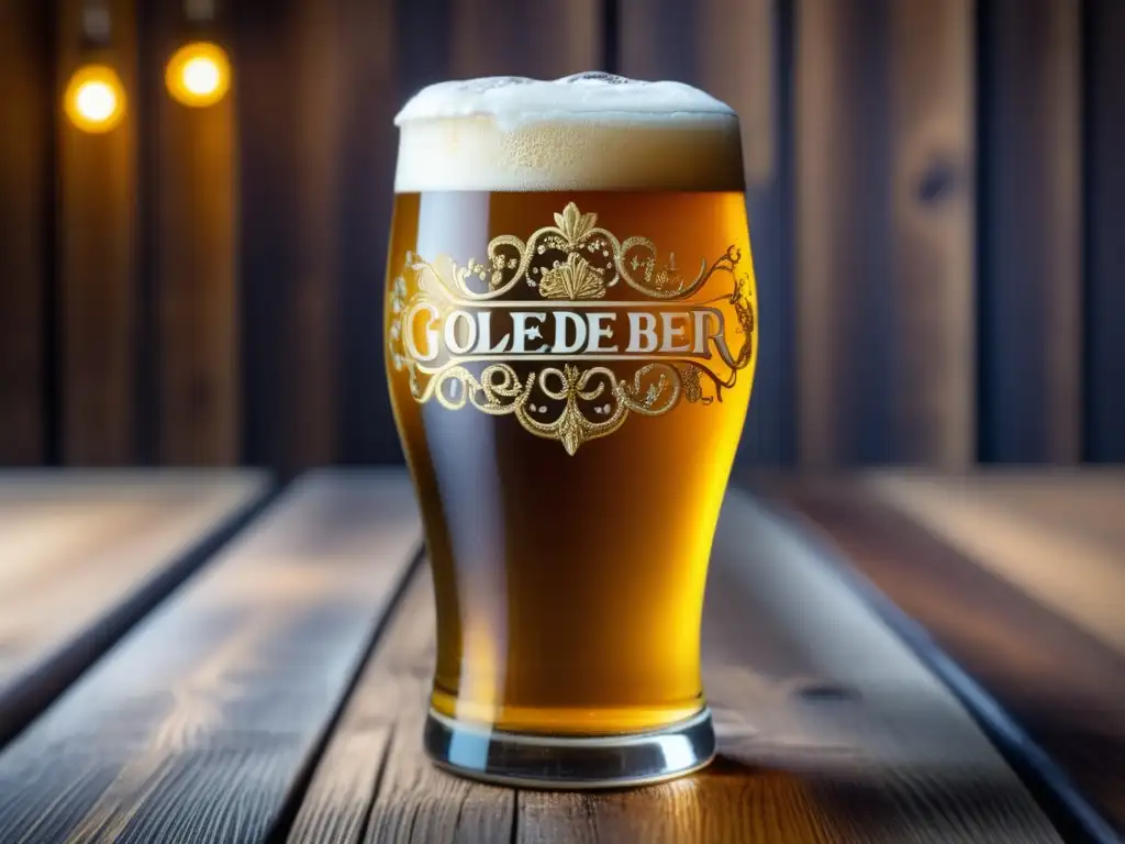 Pint glass filled with golden craft beer, capturing the thriving craft beer scene in Bogotá