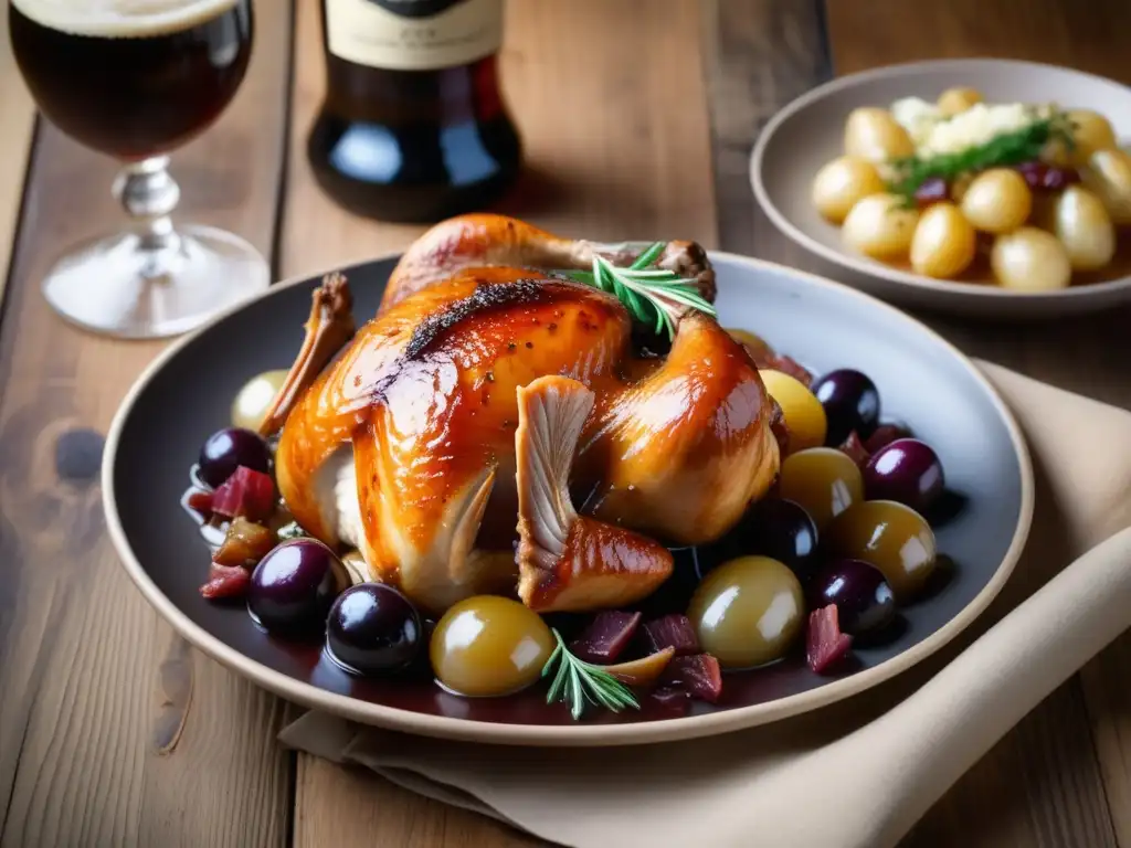 Deliciosa comida tradicional de París, Coq au Vin, maridada con cerveza artesanal - Viajes a Francia