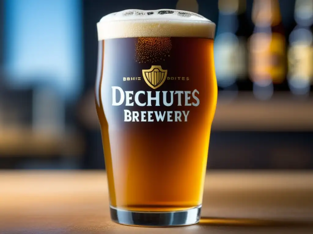 Detalles de cerveza artesanal de Deschutes Brewery en Portland - Bares en Portland