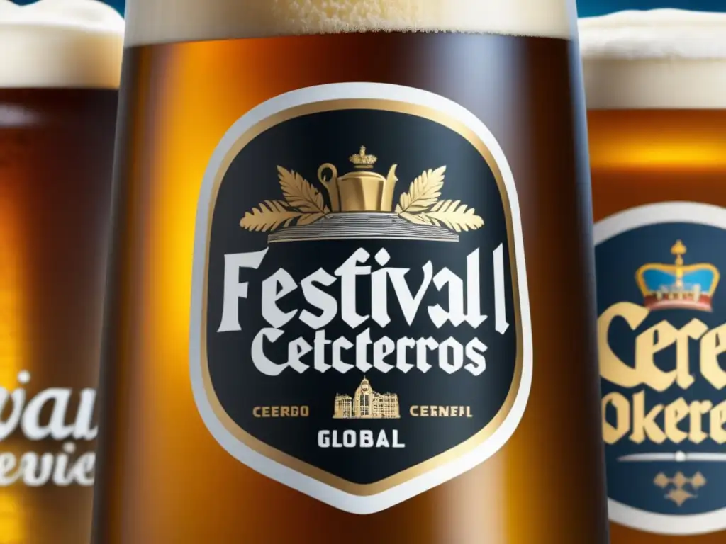 Documental festivales cerveceros: Cerveza dorada y espumosa en vaso tradicional -