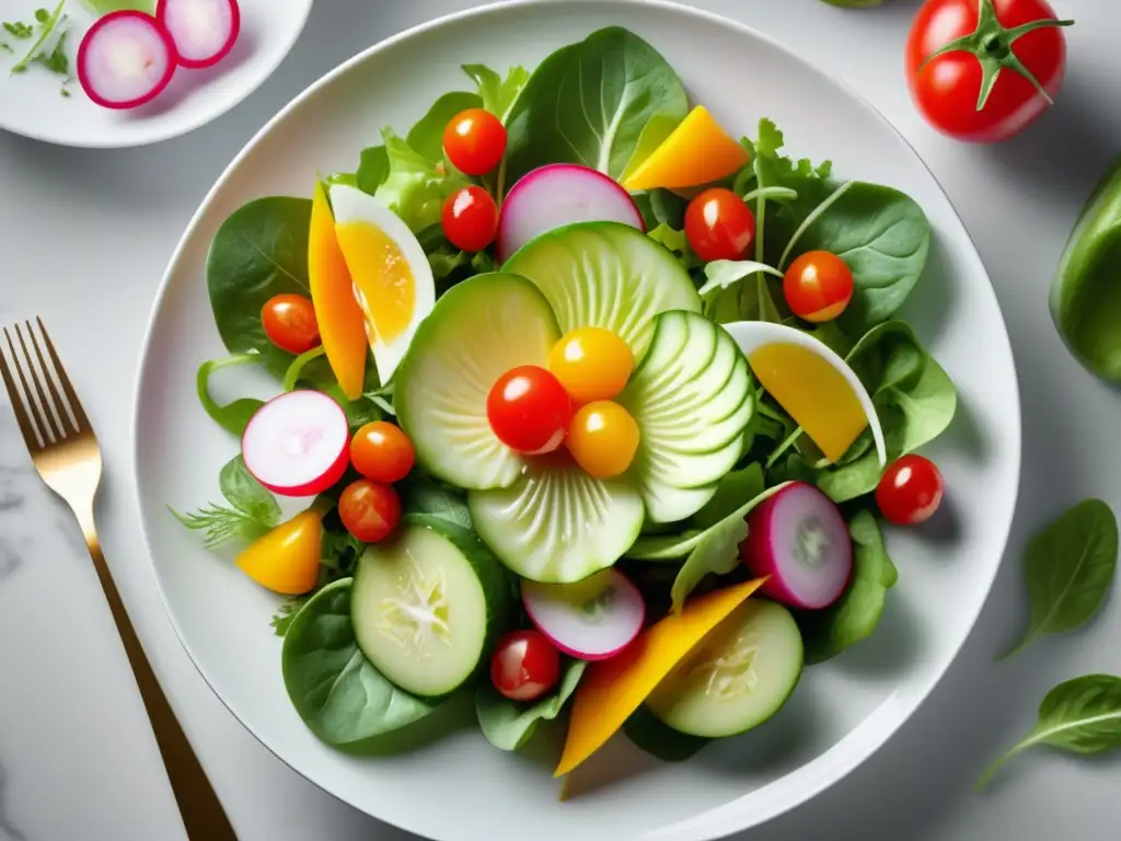 Deliciosa ensalada de verano con ingredientes frescos y vibrantes - Kölsch