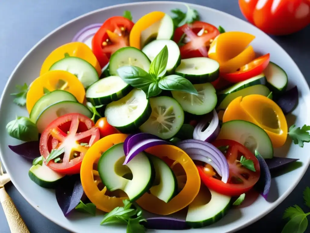 Ensalada mediterránea vibrante - Saison y Platos Mediterráneos