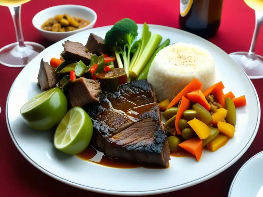 Plato de Estofados con Cerveza de Abadía: Deliciosos estofados de cordero, res y vegetariano, bañados en una rica salsa de cerveza de abadía