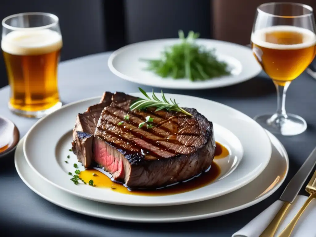 Deliciosa mesa con cubiertos, copas y platos elegantes