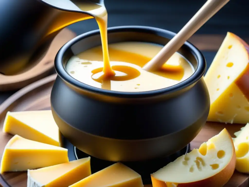 Fondue de queso Gouda añejo con cerveza Stout - Cervezas Negras y Quesos Añejos