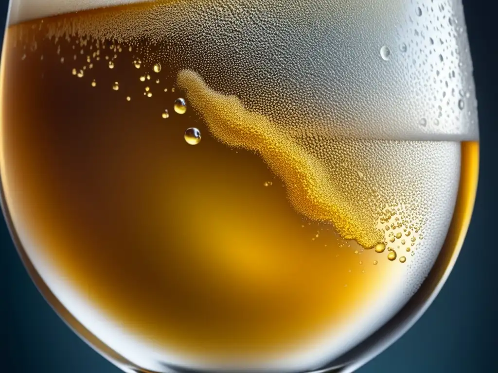 Cervezas de entrada: vistosa imagen de una cerveza dorada con condensación y burbujas resaltando su frescura