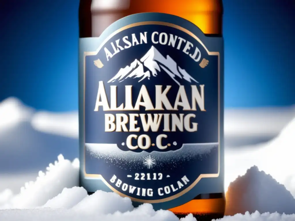 Botella de cerveza Alaskan Brewing Co Botella de cerveza Alaskan Brewing Co