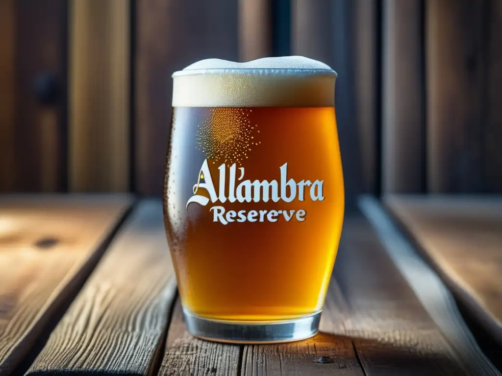 Cerveza Alhambra Reserva 1925, elegante y refrescante Cerveza Alhambra Reserva 1925 Lager, dorada y refrescante