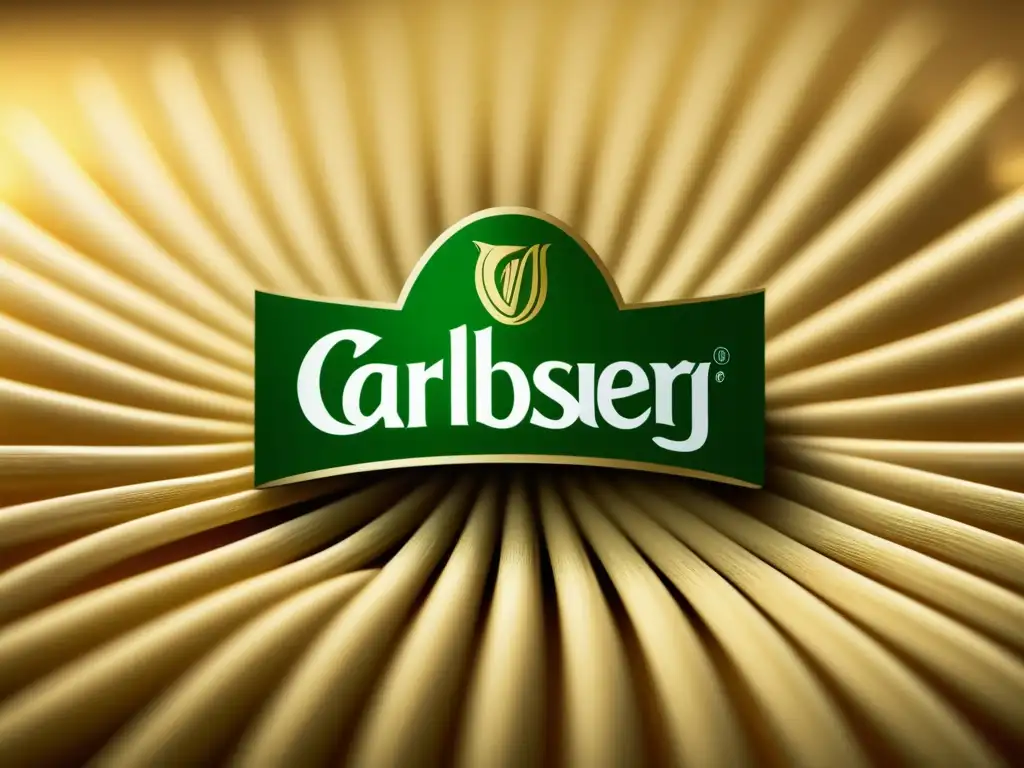 Detalle excepcional del proceso de fabricación de Carlsberg con cebada -