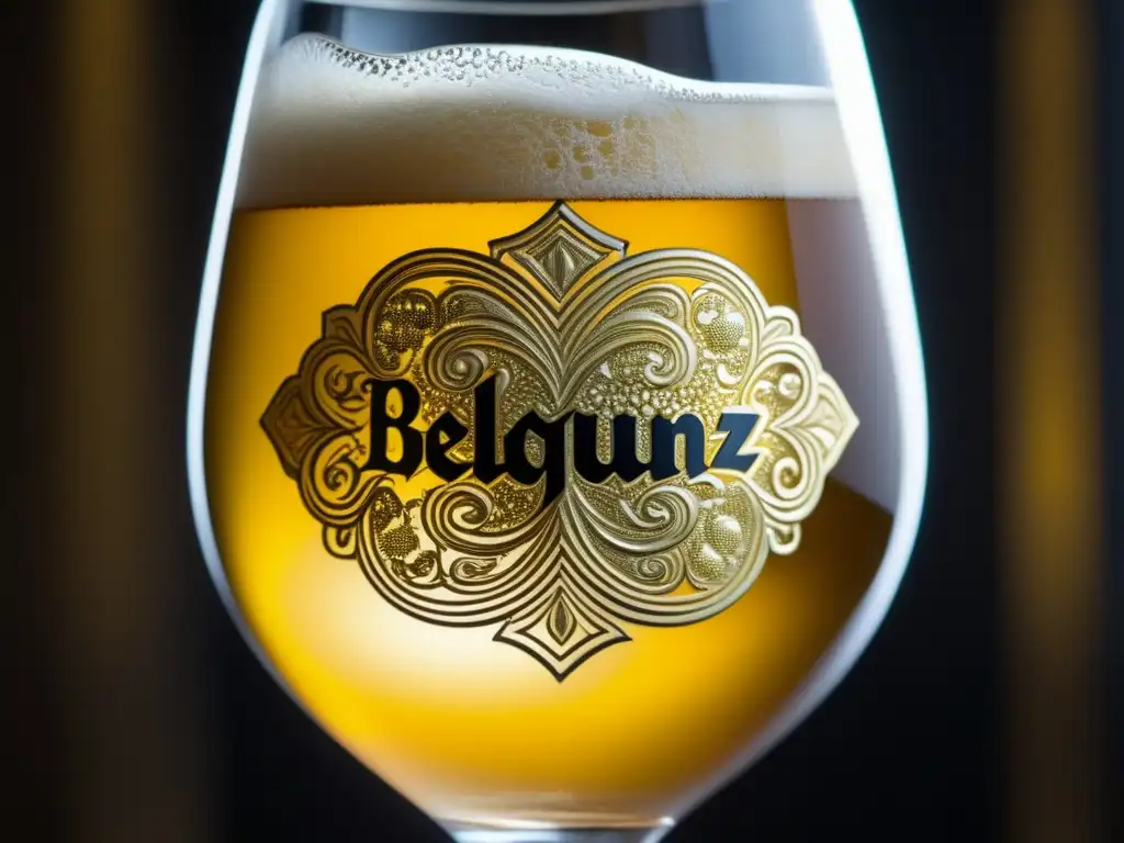 Ruta por Bélgica: Gueuze dorada en vaso artesanal con burbujas y reflejos