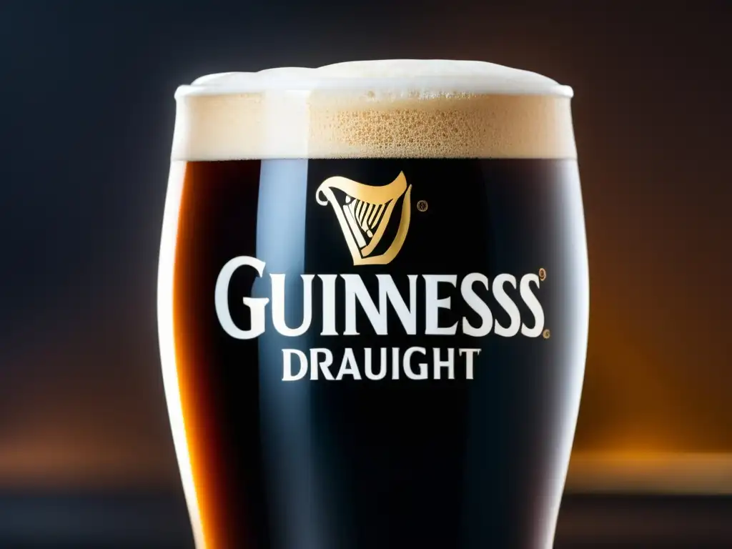 Pinta de Guinness Draught: oscura, cremosa y sofisticada