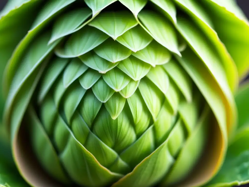 Detalle impresionante de un cono de lúpulo verde, resaltando su estructura e ingredientes clave en las IPA