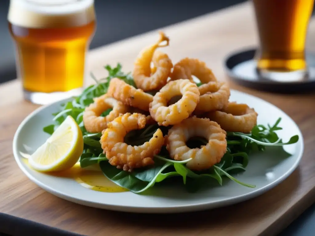 Deliciosa tapa de calamares y cerveza Session IPA: ligereza y sabor