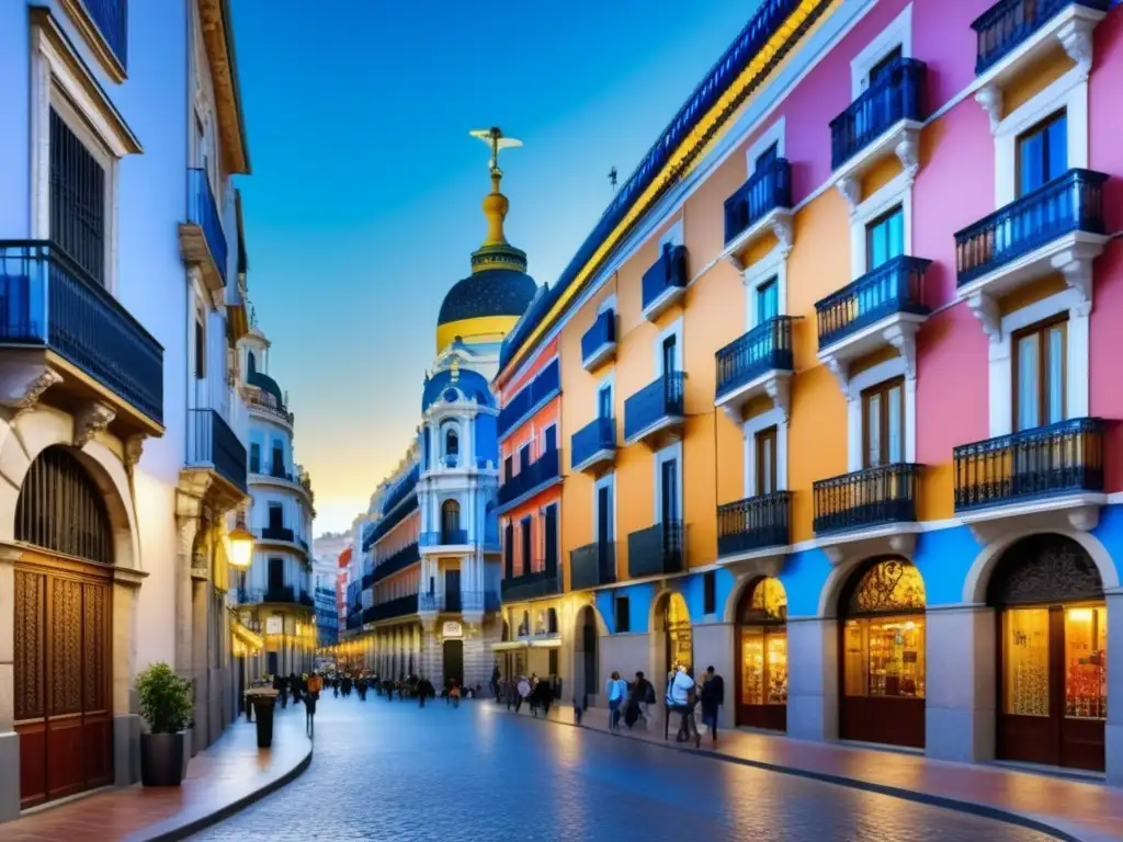 Ruta por España: Calle tradicional de Madrid, reflejo de su historia y tradiciones culturales