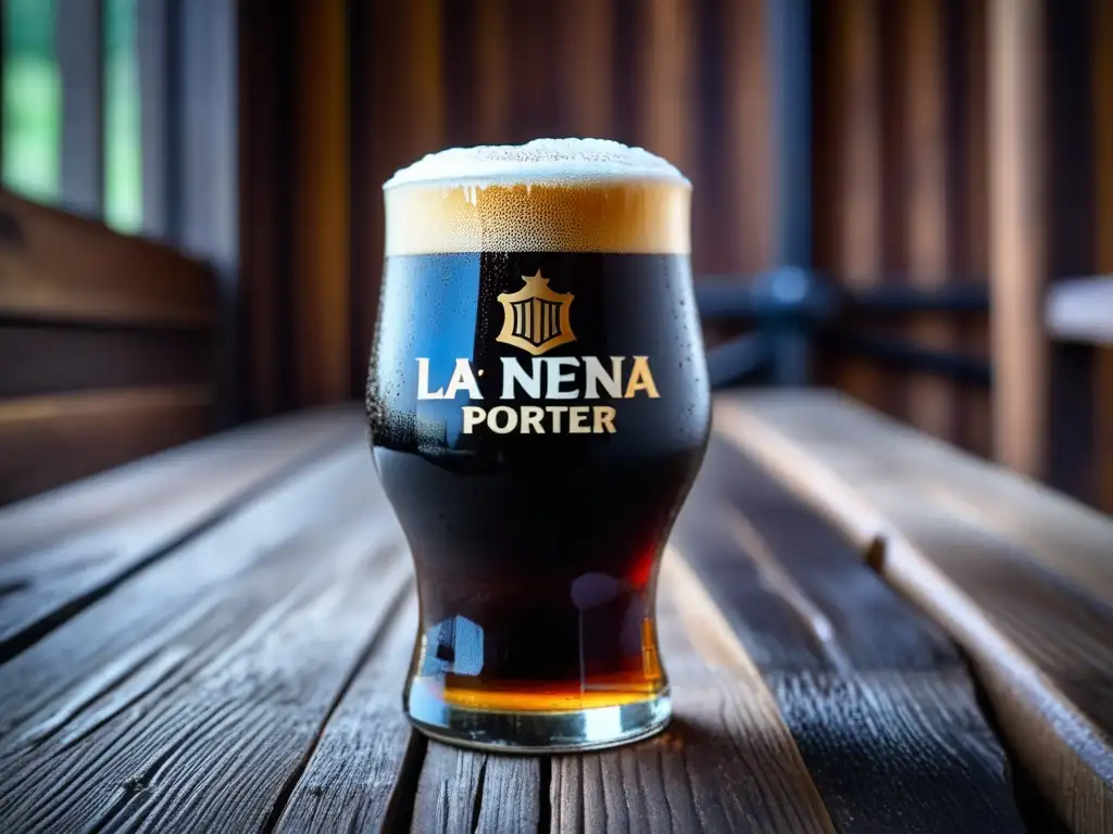 Cerveza La Nena Porter: oscura, rica y tentadora