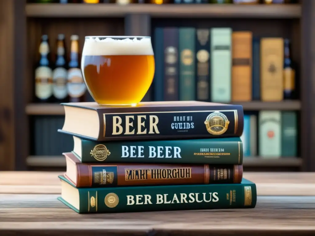 E-books y guías de cerveza con ilustraciones detalladas