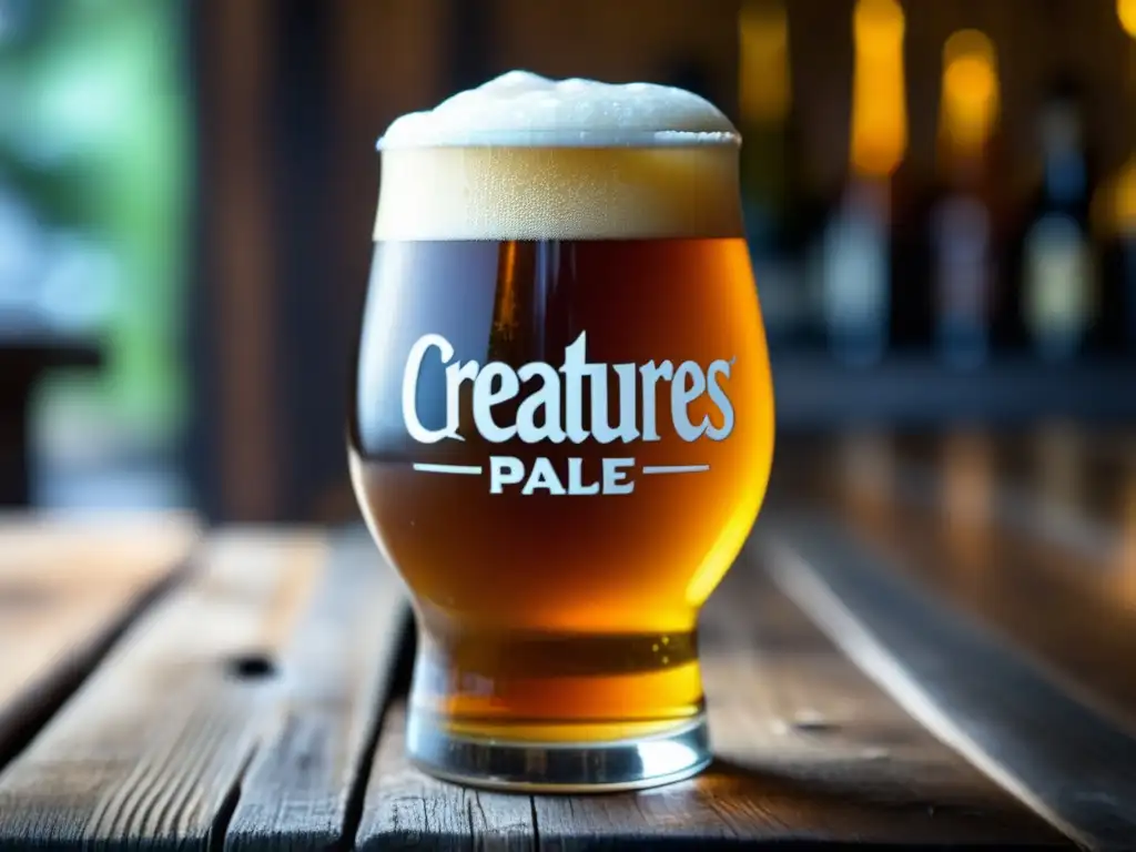 Cerveza Little Creatures Pale Ale, aspecto tentador y refrescante