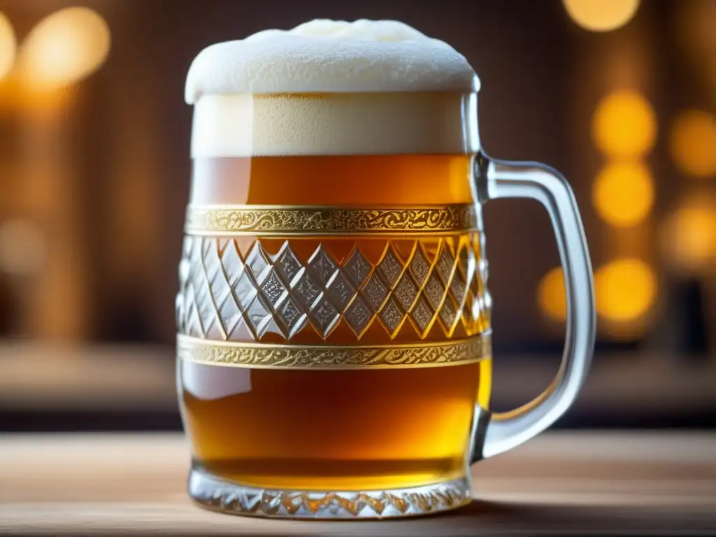 Cerveza alemana con detalles artesanales y espuma dorada - Socios cerveceros Alemania