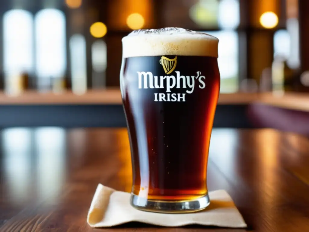 Cerveza Murphy's Irish Red Ale con comida tradicional irlandesa