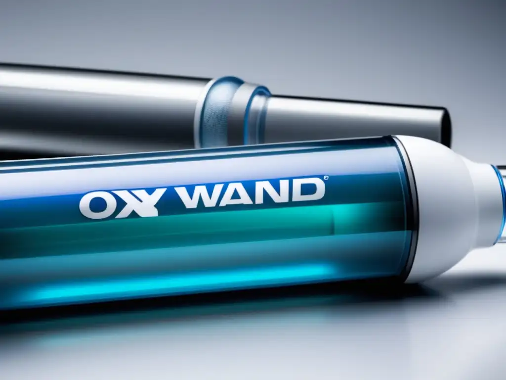 Sistemas de oxígeno: Closeup Oxywand, AeroOx y StoneX en detalle, destacando características únicas