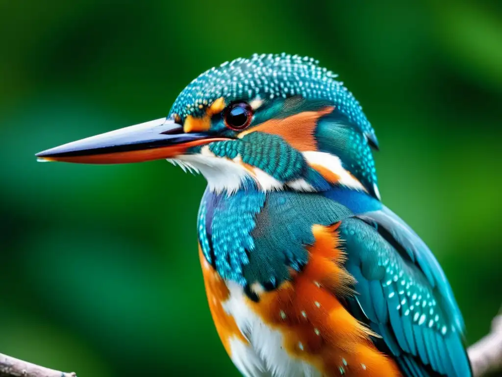 Fotografía impresionante de un Martín Pescador, con plumaje vibrante y detalle exquisito