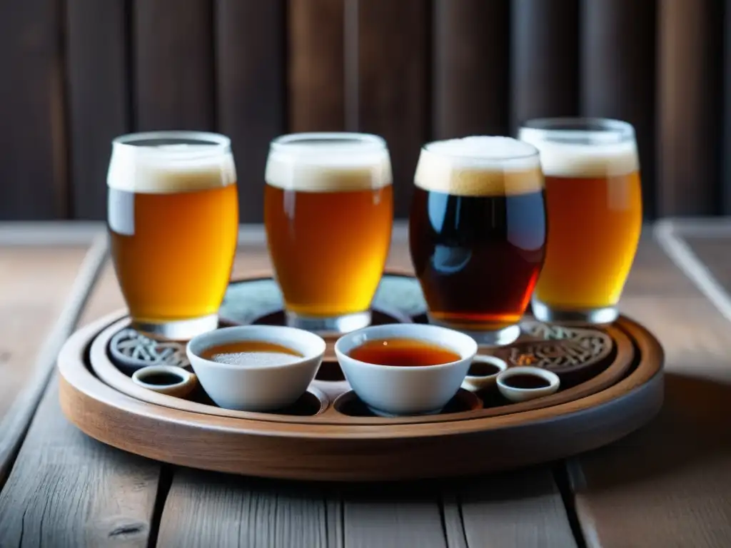 Degustación de cerveza artesanal en set tradicional chino - Viajes a China