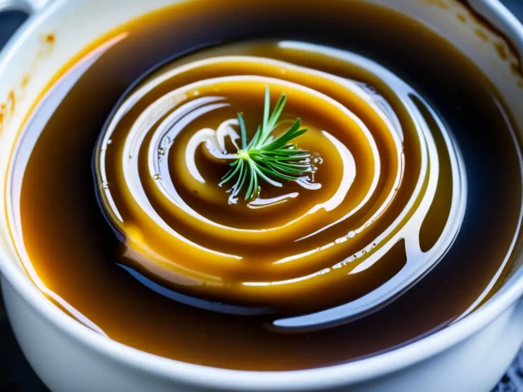 Deliciosa sopa de cebolla caramelizada con un toque de Lager