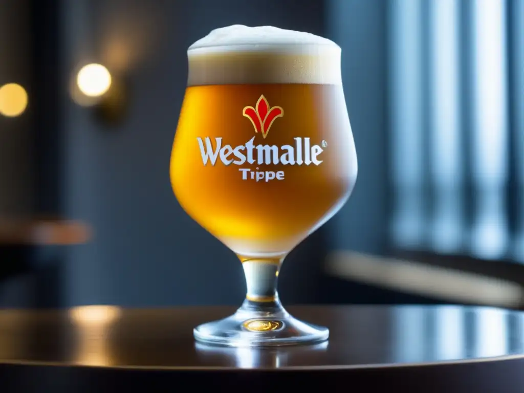 Copa Westmalle Tripel: cerveza dorada, elegante y sofisticada