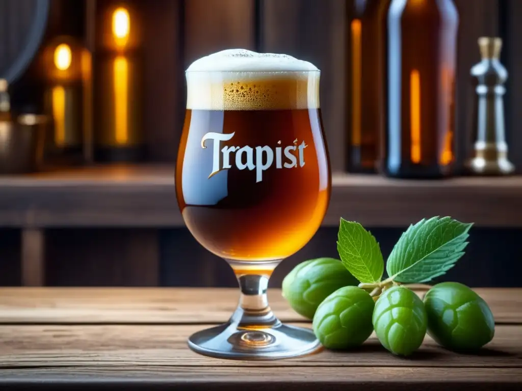 Cerveza Trappist belga dorada con ingredientes de elaboración de cerveza - Viajes a Bélgica